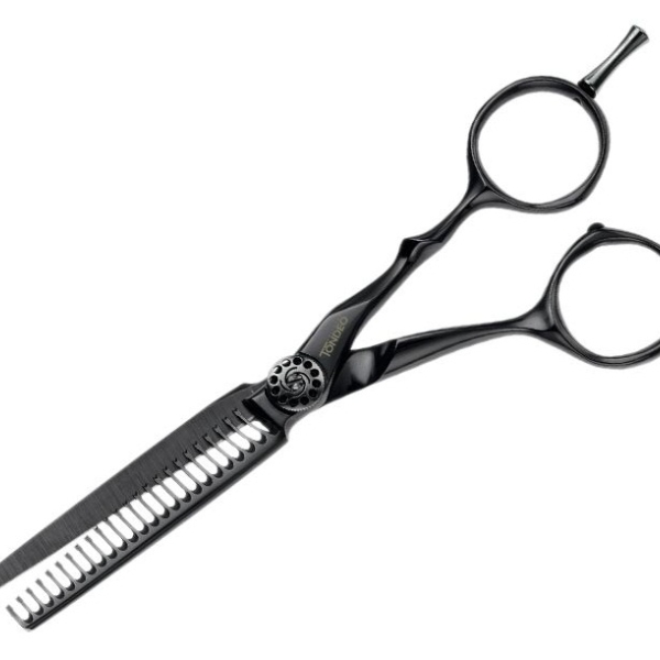 Tondeo Mythos Black Offset Wave Premium-Line nożyczki do włosów 5.75 (9008)