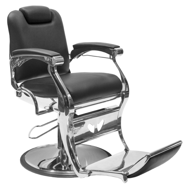 Gabbiano ANGELO Fotel barberski fryzjerski czarny dostępny w 48h