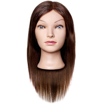 Efalock Professional Emilia Główka fryzjerska 35cm brąz, włosy mix naturalne i syntetyczne