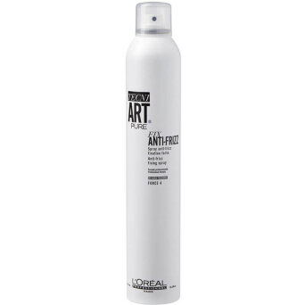 Loreal Tecni.art Pure Fix Anti-Frizz Spray do włosów o mocnym utrwaleniu, bezzapachowy 400ml