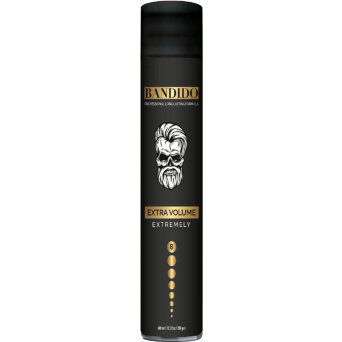 Bandido Extremely Extra Volume Black Lakier do włosów extra mocny dla mężczyzn 400ml